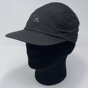 Tillak Coho 6-Panel Black Nylon Camp Cap Strapback‎ Gorpcore Hiking Trail Hat